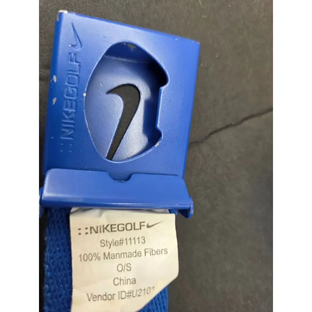 Nike Golf blue web belt